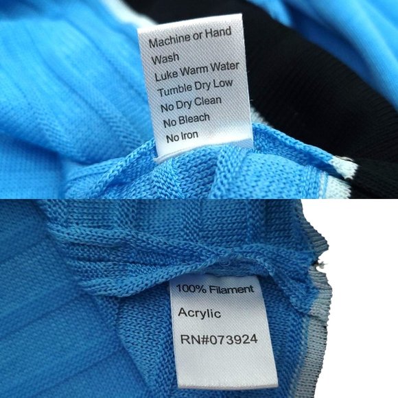 Ming Wang Twin Set Cardigan Tank Top READ Womens Size S Blue Full Zip Sweater - Picture 9 of 16